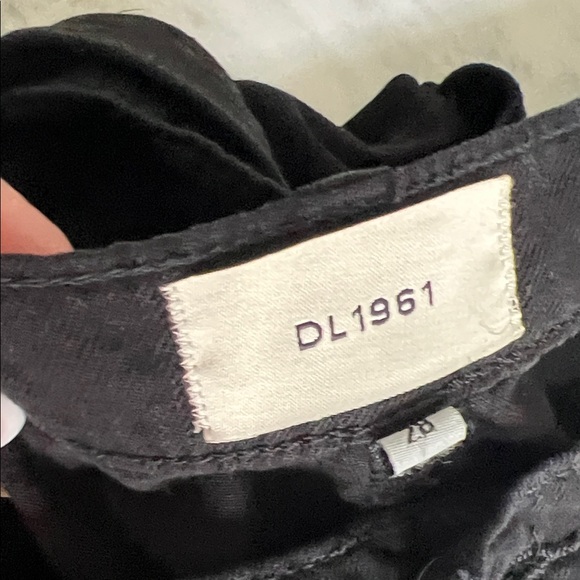 DL1961 ZOIE Wide Leg Black Women's Cargo Pants - Picture 6 of 9